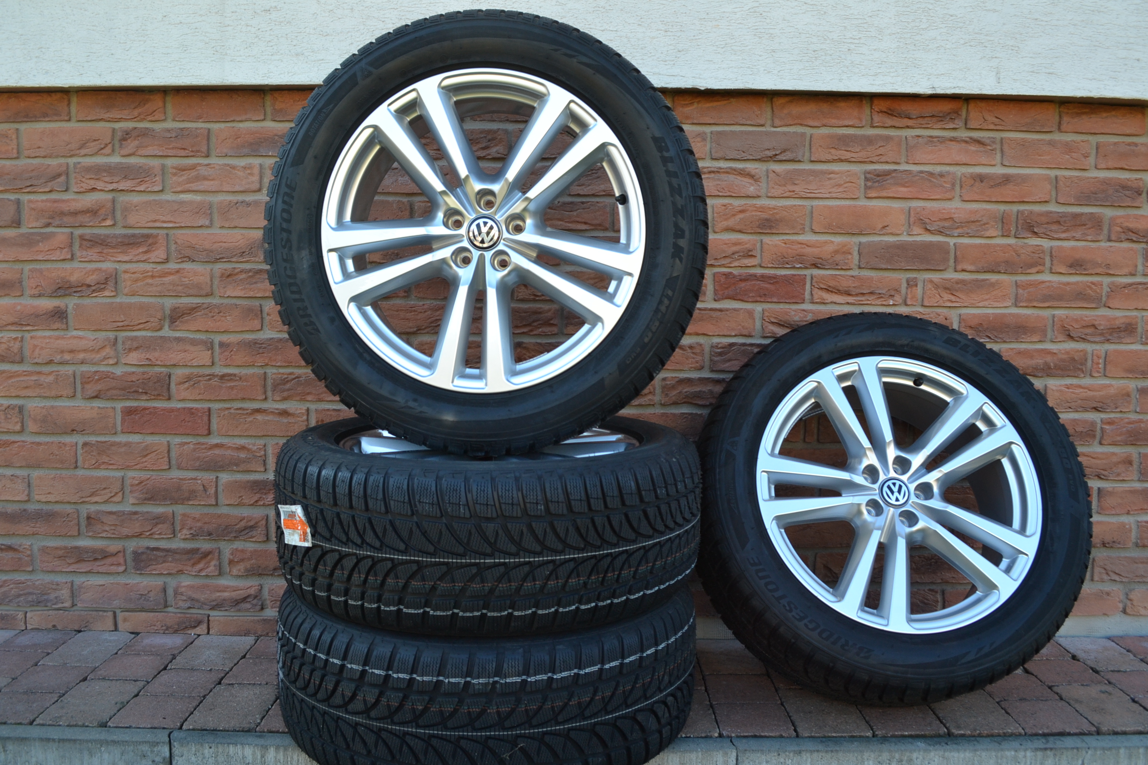 5x112 R20 Zimná sada Originál Audi Q7 alebo VW Touareg + 255/50 R20 Bridgestone Cena uvedená za celu sadu – Obrázok 10