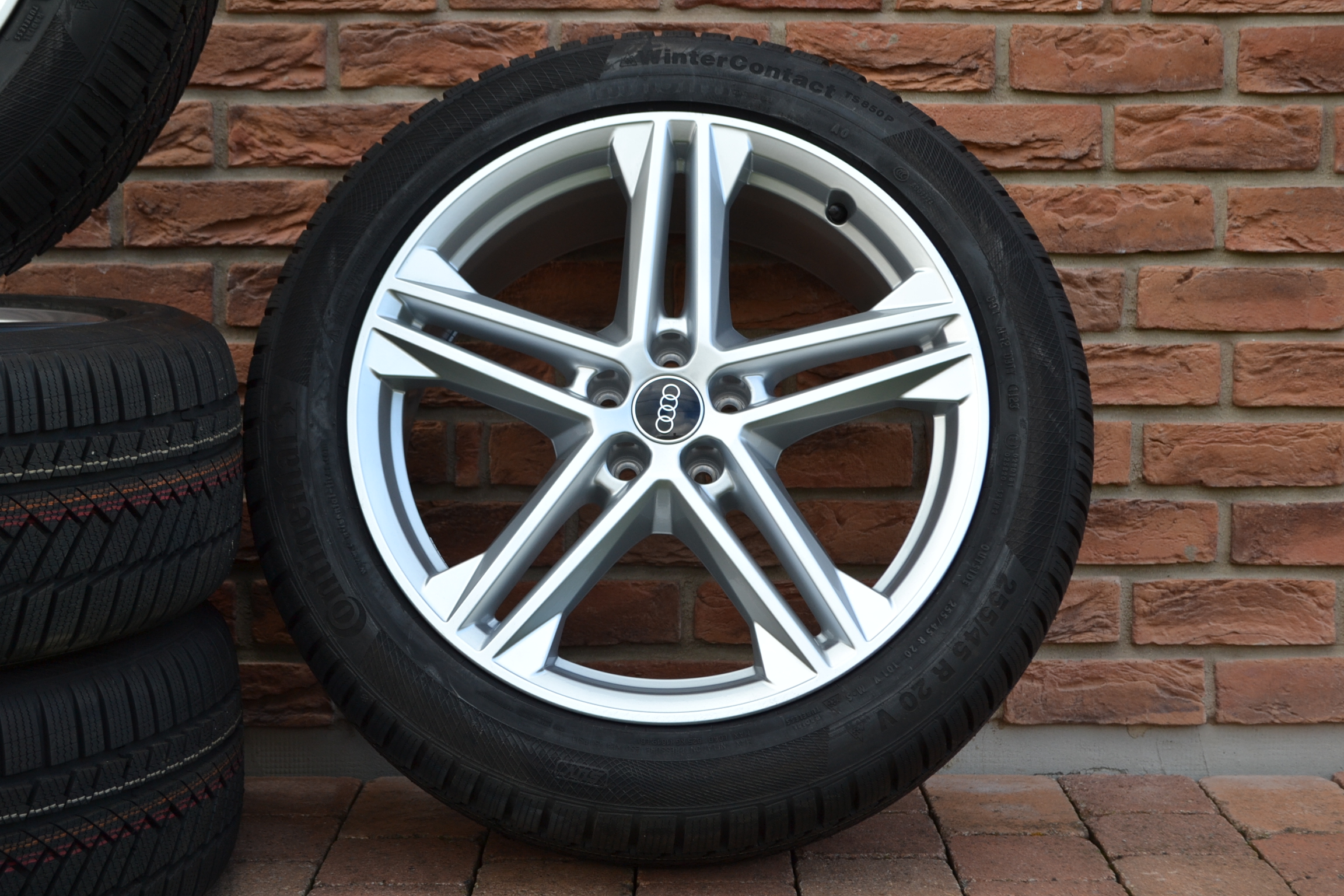 5x112 R20 Zimná Sada Org. Audi Q5 SQ5 + 255/45 R20 Continental Cena uvedená za celu sadu – Obrázok 3